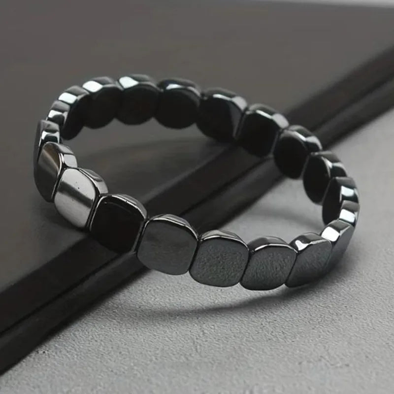 Bracelet en Hématite pour Hommes qui favorise naturellement le bien-être,