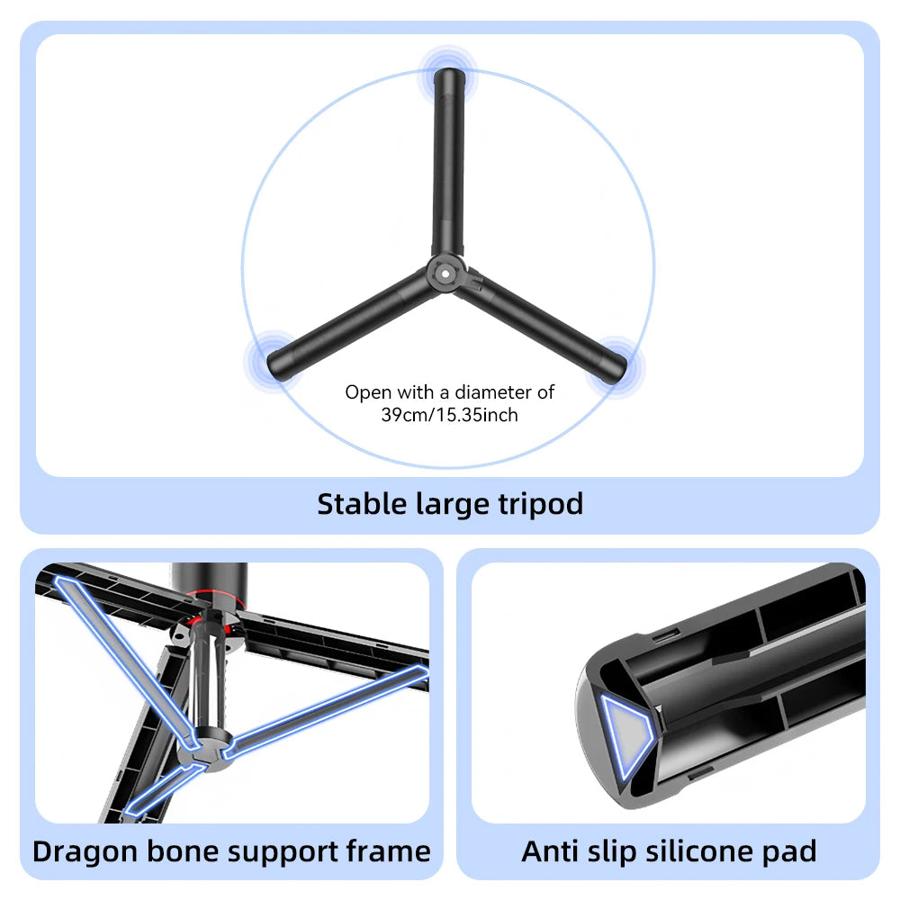 Trépied perche à Selfie Bluetooth - support de téléphone extensible sans fil pour Smartphone